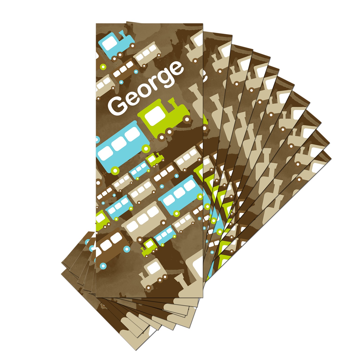 Bookmark with Buses Bookmark with Buses