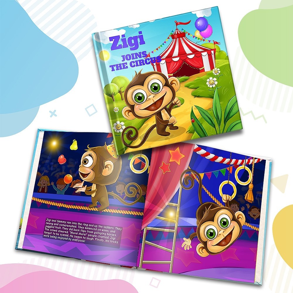 "Joins the Circus" Personalized Story Book