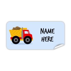 Truck Rectangle Name Label