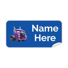 Truck Rectangle Name Label