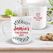 Baby's First Christmas White Plastic Mug