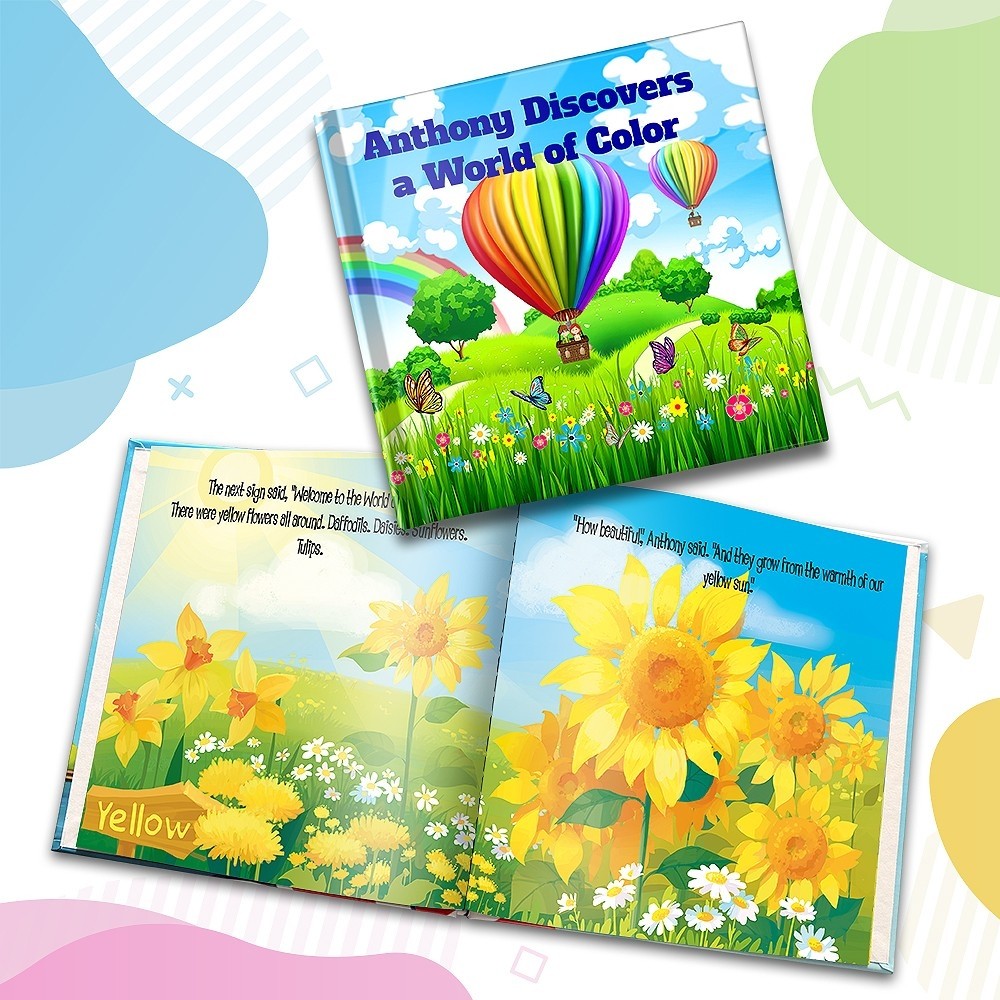 Personalized Story Book: "Discovers a World of Color"