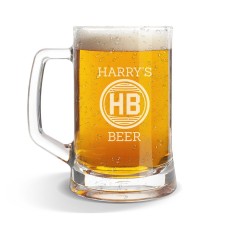 Harry's Glass Beer Mug