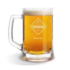 Vintage Glass Beer Mug