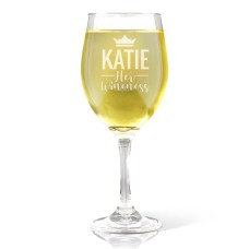 Wineness Engraved Wine Glass