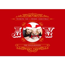 5x7" Christmas Joy Christmas Card