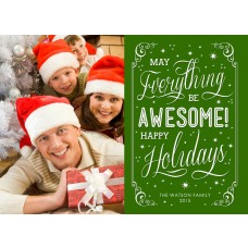 5x7" Everything Be Awesome Christmas Card