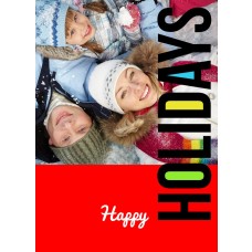 5x7" Happy Holidays Christmas Card
