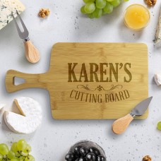 Karen's Cutting Rectangle Bamboo Paddle Board