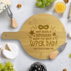 Super Dad Round Bamboo Paddle Board