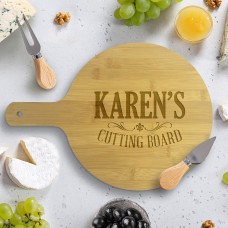 Karen's Cutting Round Bamboo Paddle Board