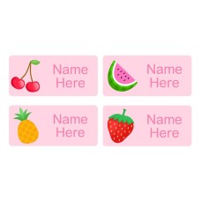 Fruit Rectangle Name Labels