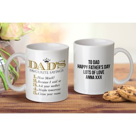 Dad's Sayings mug
