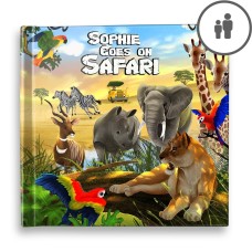 "Goes on Safari" Personalised Story Book