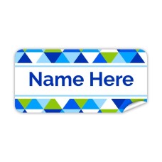 Geometric Rectangle Name Label