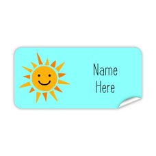 Sunshine Rectangle Name Label