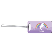 Purple Unicorn Bag Tag