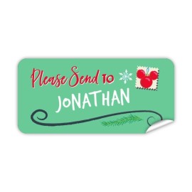 Mickey Rectangle Name Label