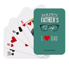 Dad Glass Frame Playing Cards
