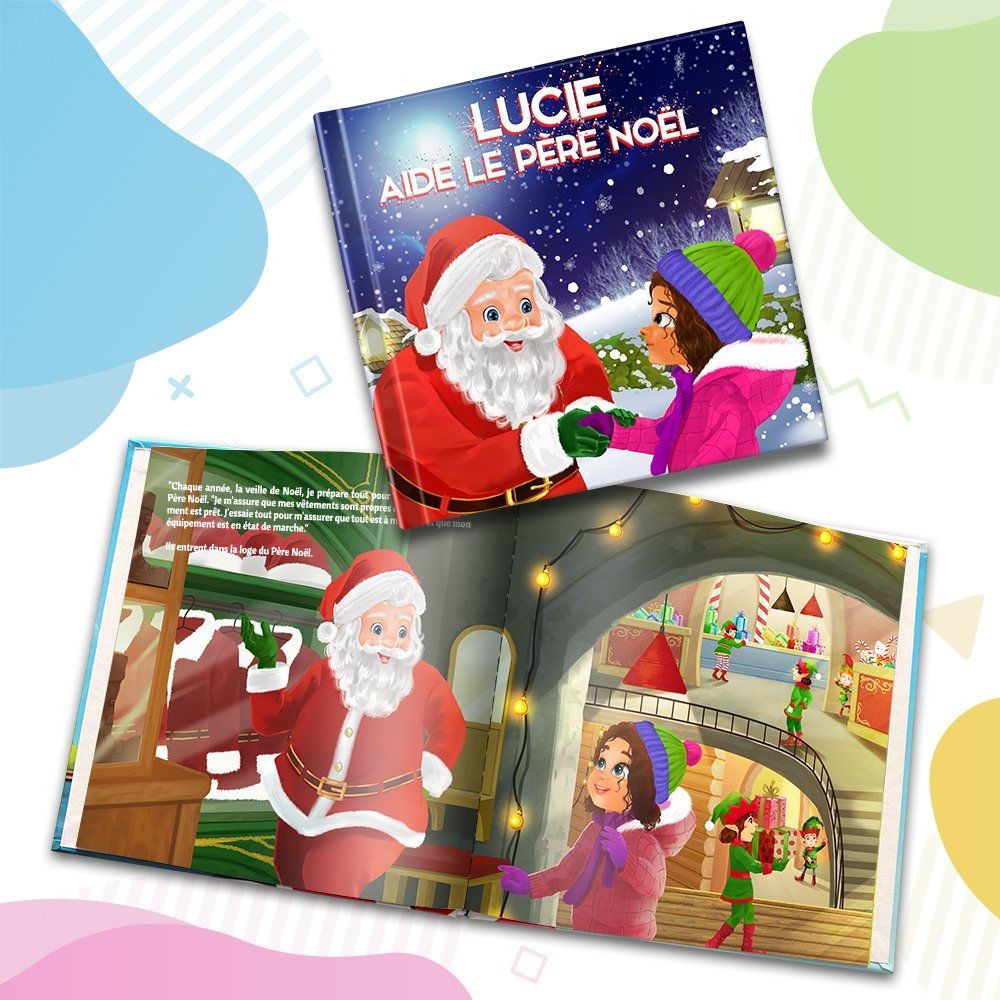 "Aide le Père Noël" - Livre d'histoire Personnalisée - FR|CA-FR