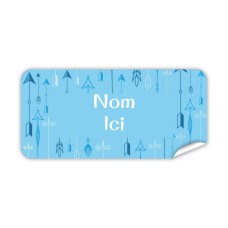 Étiquette Nominative Rectangulaire Flèche