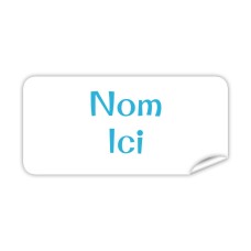 Étiquette Nominative Rectangulaire Classique