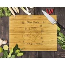 Santa Bamboo Cutting Board