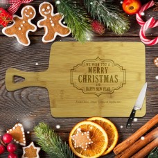 Wish You Rectangle Bamboo Serving Board