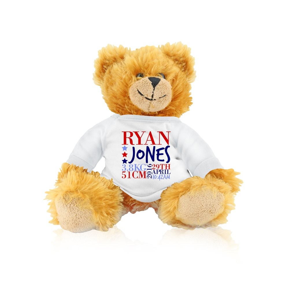 Boy Birth Teddy Bear Boy Birth Teddy Bear