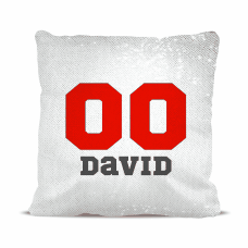 Sports Number Magic Sequin Cushion Cover