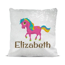 Pony Magic Sequin Cushion Cover