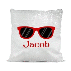 Sunglasses Magic Sequin Cushion Cover